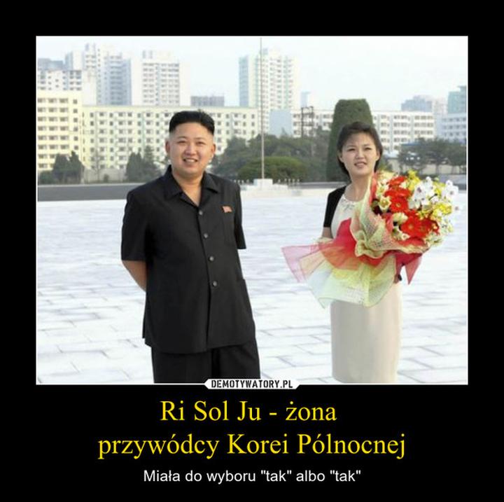 Ri Sol Ju i rola pierwszej damy